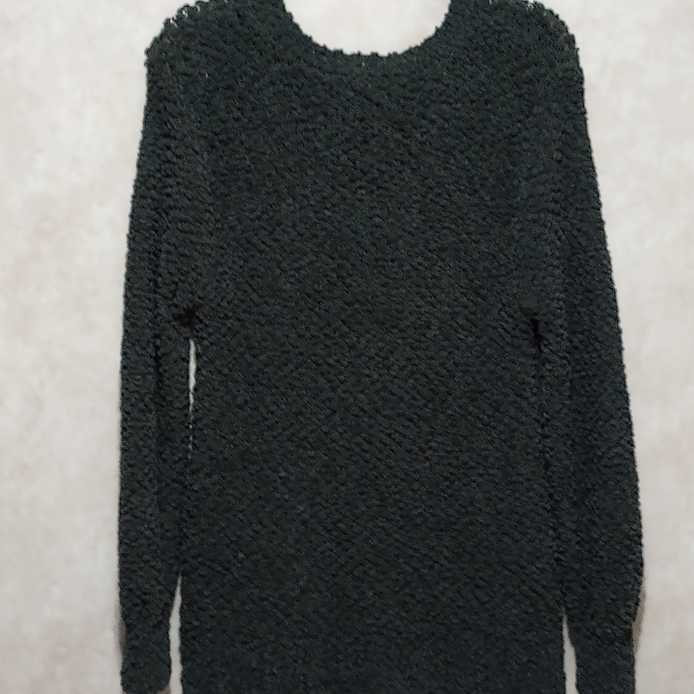 Zenana Outfitters Textured Black Sweater - Picture 2 of 3